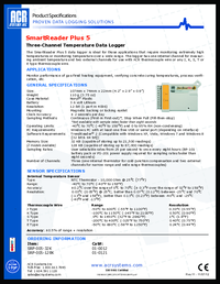 Thumbnail of document Data Sheet - SmartReader Plus 5 Data Logger